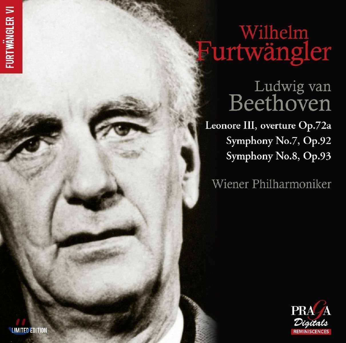 Wilhelm Furtwangler 베토벤: 레오노레 서곡 3번, 교향곡 7 &amp; 8번 - 빌헬름 푸르트뱅글러, 빈 필하모닉 (Beethoven: Leonore Op.72a, Symphonies Op.92 &amp; Op93)