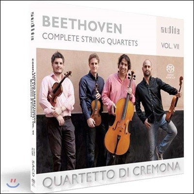 Quartetto di Cremona 베토벤: 현악 사중주 7집 - 4중주 2번, 9번 `라주노프스키 3번` (Beethoven: Complete String Quartet Vol.7 - Op.18 No.2, Op.59 No.3) 크레모나 콰르텟