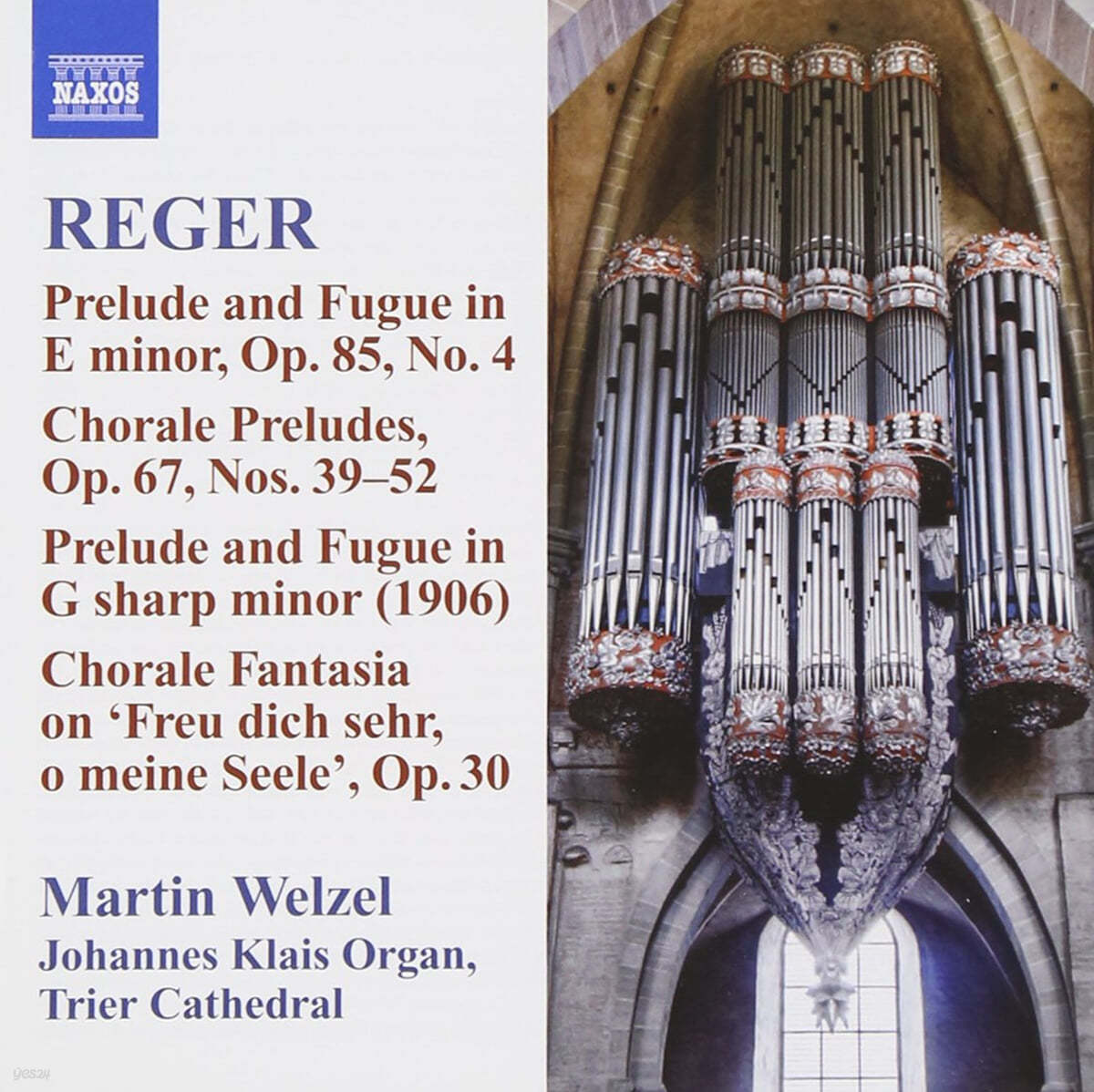 Martin Welzel 막스 레거: 오르간 작품집 10집 (Max Reger: Organ Works Vol. 10 - Prelude and Fugue, Chorale Preludes, Chorale Fantasia) 