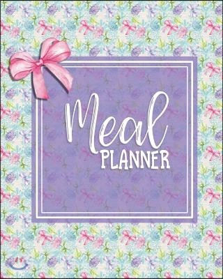 Meal Planner: Food Journal & Meal Plan Template - 52 Weeks Records & Budget Control