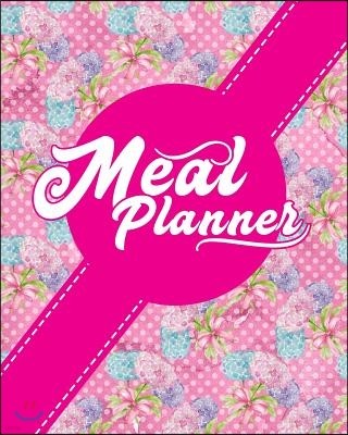 Meal Planner: Menu Planner for Meal Tracking and Food Planning - Hydrangea Cover