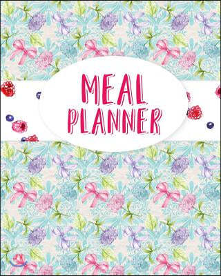 Meal Planner: Menu Maker & Meal Tracker to Save Time & Money - Hydrangea Cover