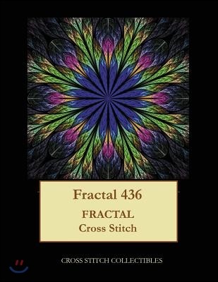 Fractal 436: Fractal cross stitch pattern