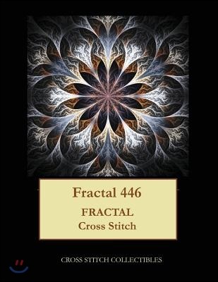 Fractal 446: Fractal cross stitch pattern