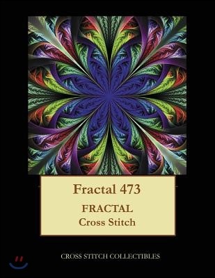 Fractal 473: Fractal cross stitch pattern