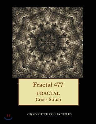 Fractal 477: Fractal cross stitch pattern