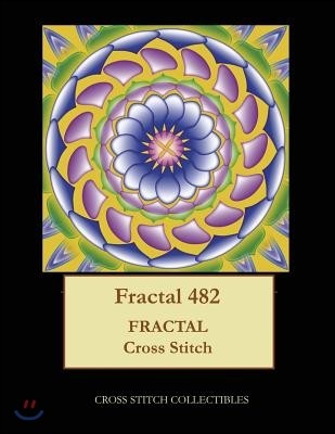 Fractal 482: Fractal cross stitch pattern