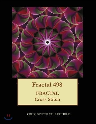 Fractal 498: Fractal cross stitch pattern