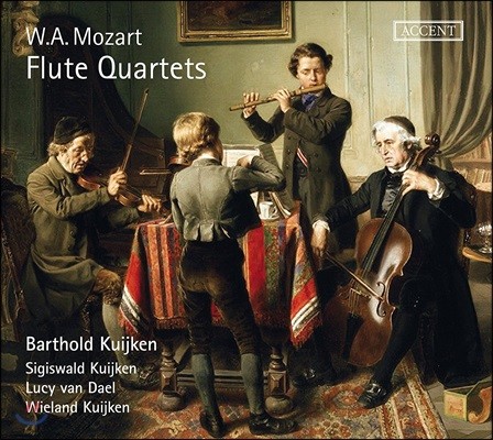 Barthold Kuijken Ʈ: ÷Ʈ 4  (Mozart: Flute Quartets KV285, 285a, 285b & 298)
