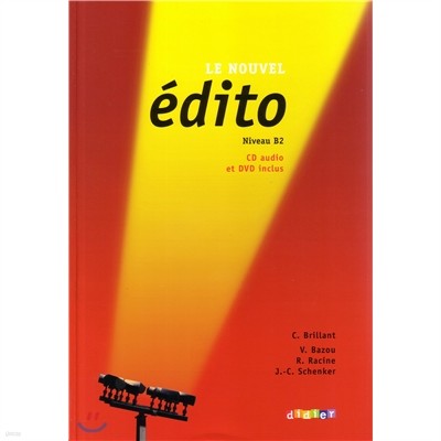 Le Nouvel Edito B2, Livre de leleve (+CD, DVD)