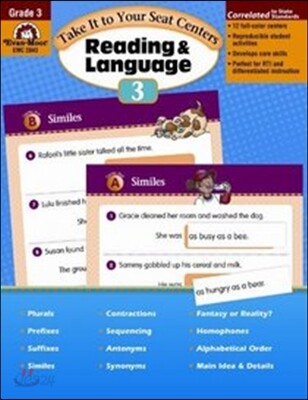 Take It to Your Seat Reading and Language Centers, Grade 3