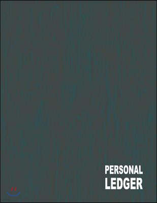 Personal Ledger: 2 Columns, 8.5x11", 80 Pages