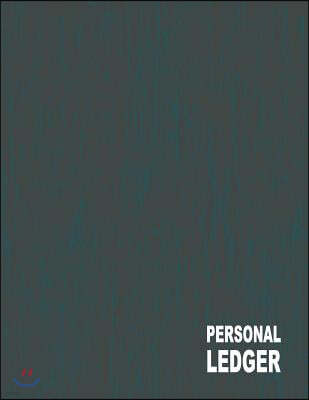 Personal Ledger: 4 Columns, 8.5x11", 80 Pages