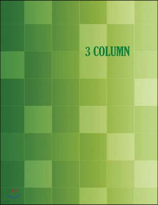 3 Column: Columnar Ruled Ledger, 8.5x11 Inches, 80 Pages