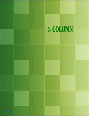 5 Column: Columnar Ruled Ledger, 8.5x11 Inches, 80 Pages