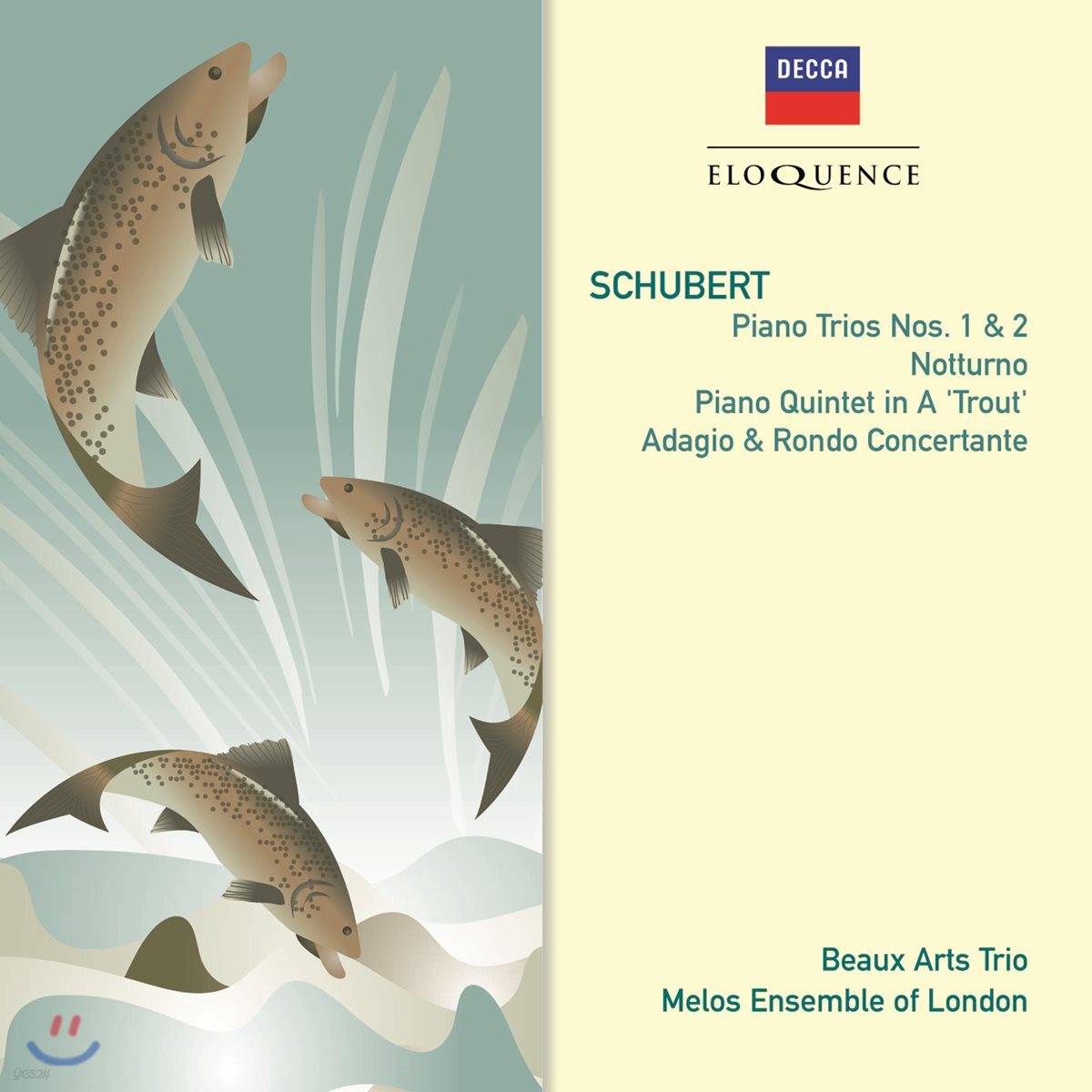 Beaux Arts Trio 슈베르트: 피아노 삼중주 1 &amp; 2번, 오중주 '송어', 노투르노 - 보자르 트리오 (Schubert: Piano Trios, Notturno, Trout Quintet, Adagio &amp; Rondo Concertante)