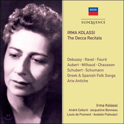 Irma Kolassi 이르마 콜라시 - 데카 리사이틀 (The Decca Recital - Debussy / Ravel / Faure / Aubert / Milhaud / Chausson)