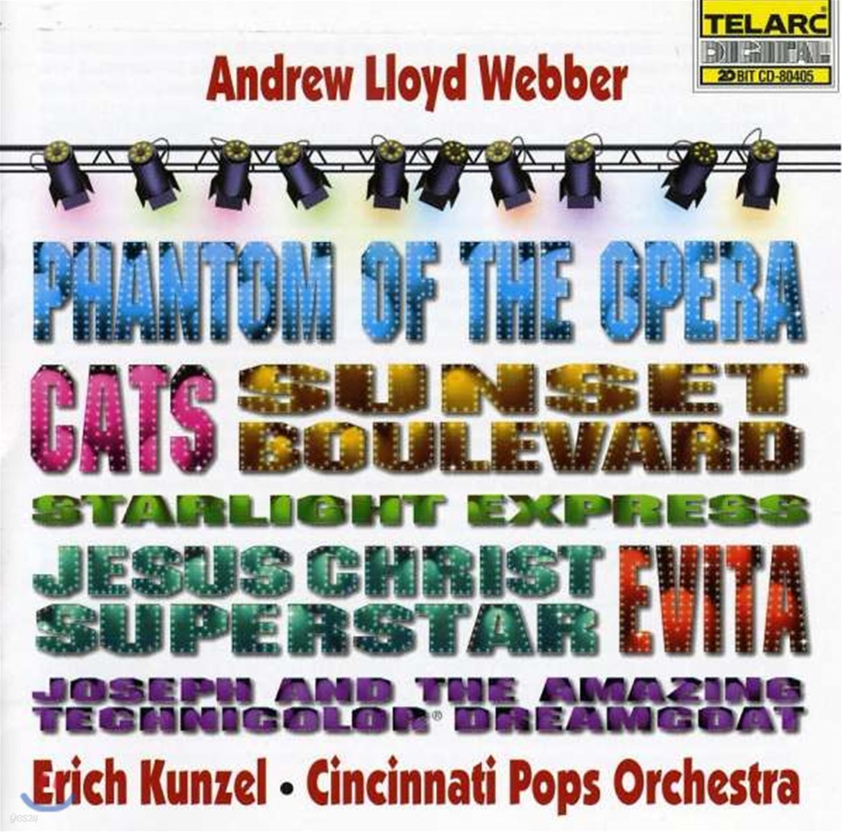 Erich Kunzel 앤드류 로이드 웨버: 오페라의 유령, 캣츠, 에비타 등 뮤지컬 음악 (Andrew Lloyd Webber: Phantom of the Opera, Cats, Jesus Christ Superstar, Evita Etc.)