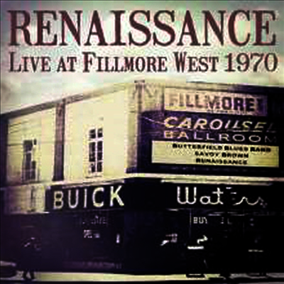 Renaissance — Live At Filmore West 1970 (Limited Edition) 앨범 커버