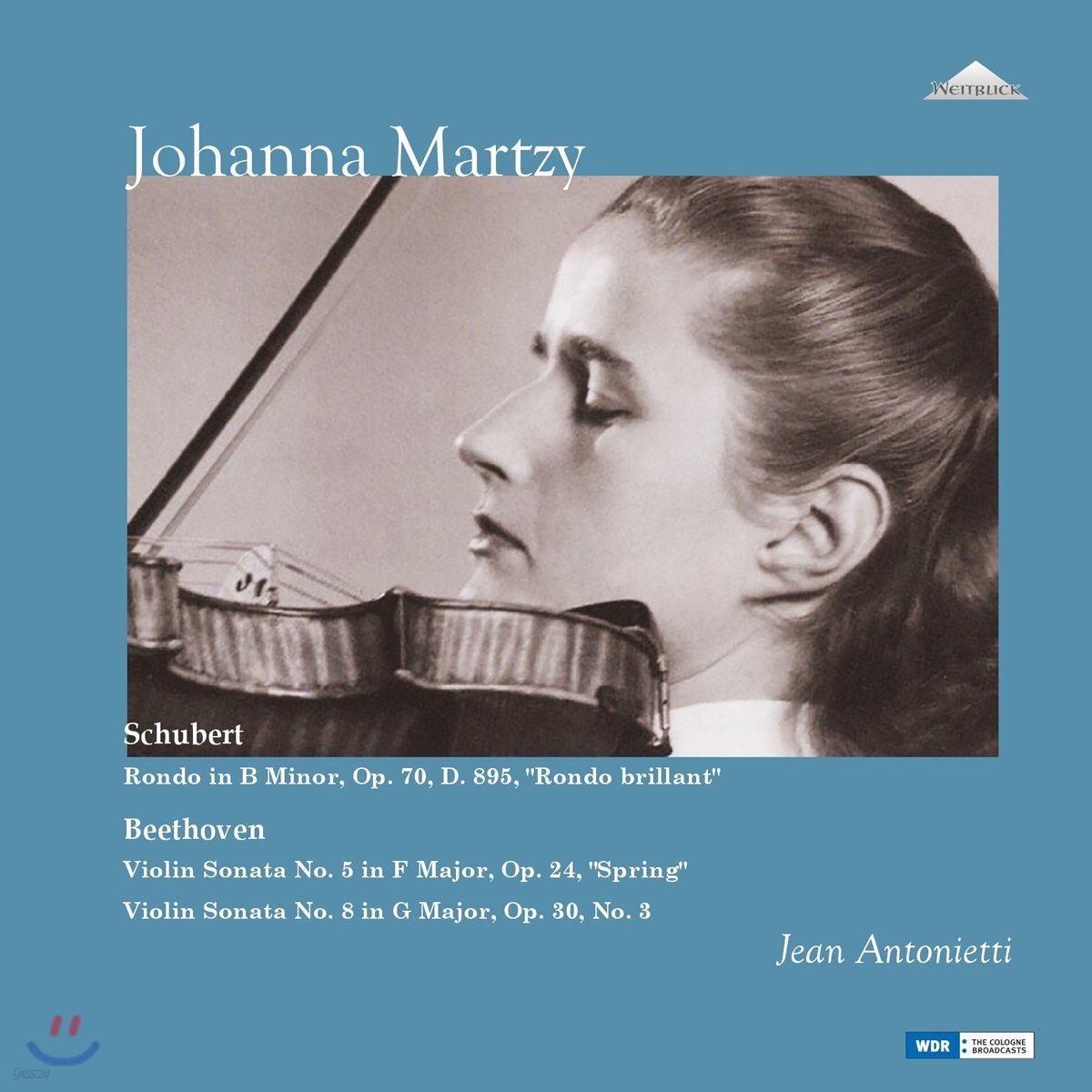 Johanna Martzy 요한나 마르치의 슈베르트 / 베토벤: 론도, 바이올린 소나타 '봄' 외 (Beethoven: Violin Sonatas Op.24 &amp; Op.30 / Schubert: Rondo D.895) [2LP]
