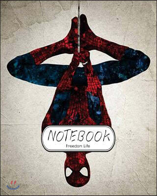 Notebook: Watercolor Spiderman V.2: Notebook Journal Diary, 120 Lined Pages, 8 X 10
