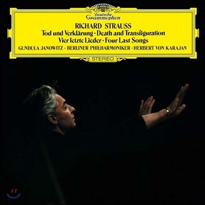 Berliner Philharmoniker,Gundula Janowitz,Herbert von Karajan,Richard Strauss — Herbert von Karajan 슈트라우스: 죽음과 변용, 4개의 마지막 노래 - 군둘라 야노비츠, 카라얀 앨범 커버