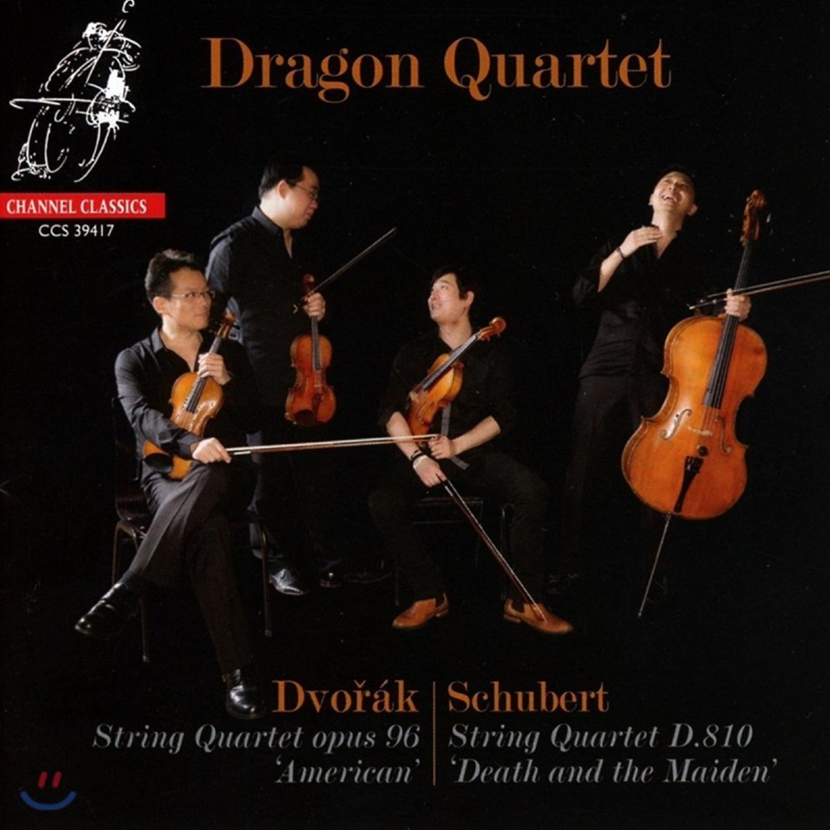 Dragon Quartet 드보르작: 현악 사중주 &#39;아메리카&#39; / 슈베르트: 죽음과 소녀 - 드라곤 콰르텟 (Dvorak / Schubert: String Quartets Op.96 &#39;American&#39; &amp; D.810 &#39;Death and the Maiden&#39;)