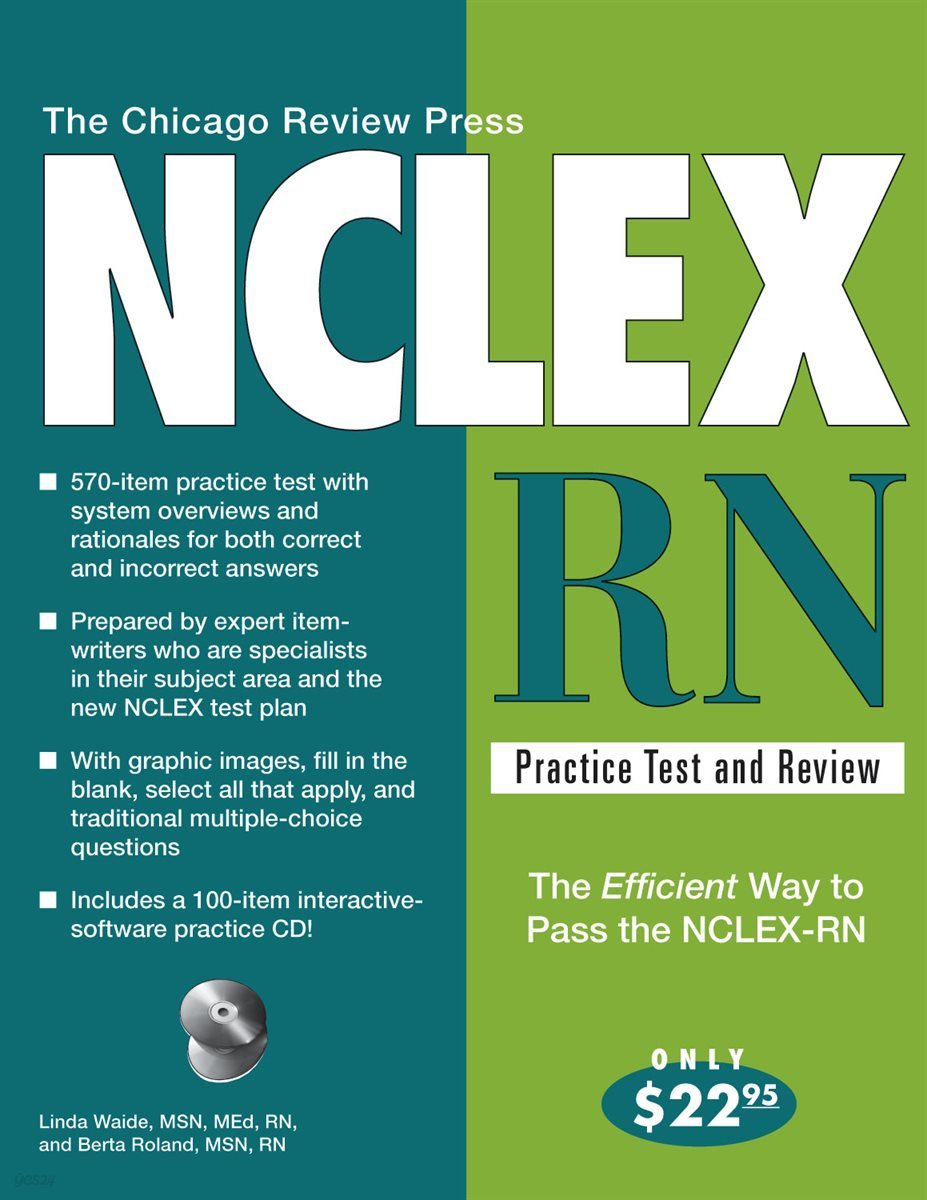 [단독] The Chicago Review Press NCLEX-RN Practice Test and Review