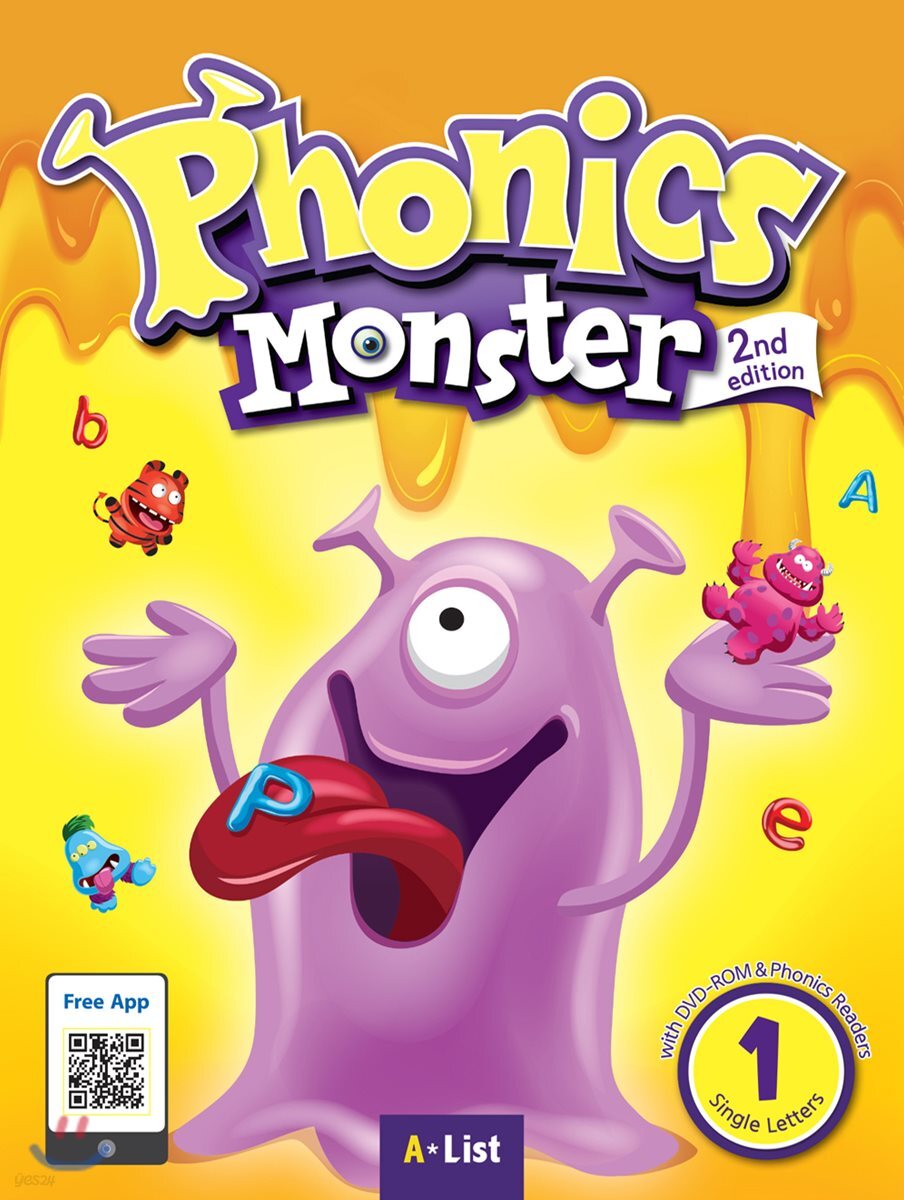 Phonics Monster 1 Student Book, 2/E (with App) 예스24