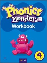 Phonics Monster 4 : Work Book, 2/E
