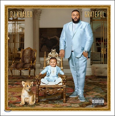 DJ Khaled,Travis Scott,Beyonce,Jay-Z,Rihanna,Justin Bieber,Big Sean,Nas,Alicia Keys,Calvin Harris — DJ Khaled (디제이 칼리드) - Grateful 앨범 커버