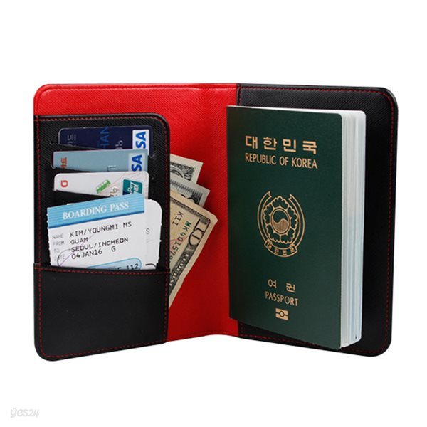 [다린] 사피아노 슬림 여권지갑 여행용품 여권 케이스 파우치