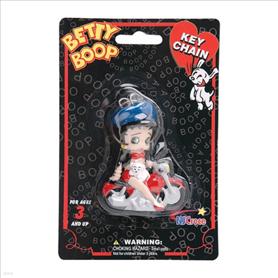 Nj Croce - (ũü)Biker Betty Boop 3d Keychain