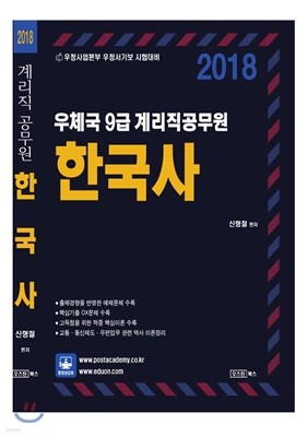 2018 우체국 9급 계리직 공무원 한국사