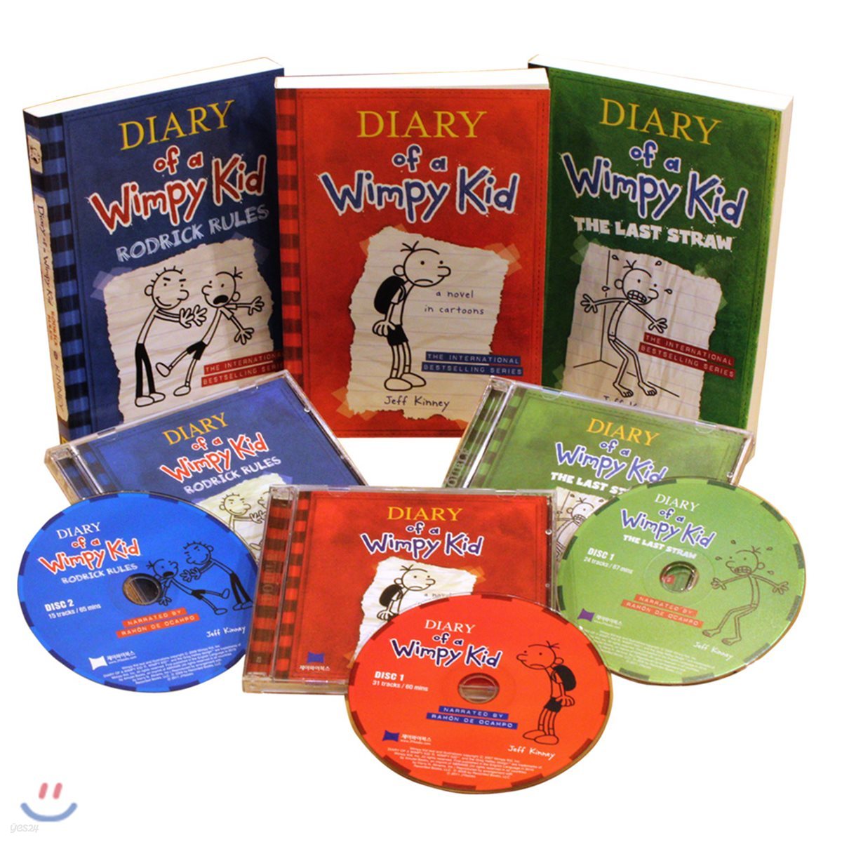 Diary of a Wimpy Kid #1-3 (Book & CD) : 윔피 키드 1-3 원서 & CD 세트