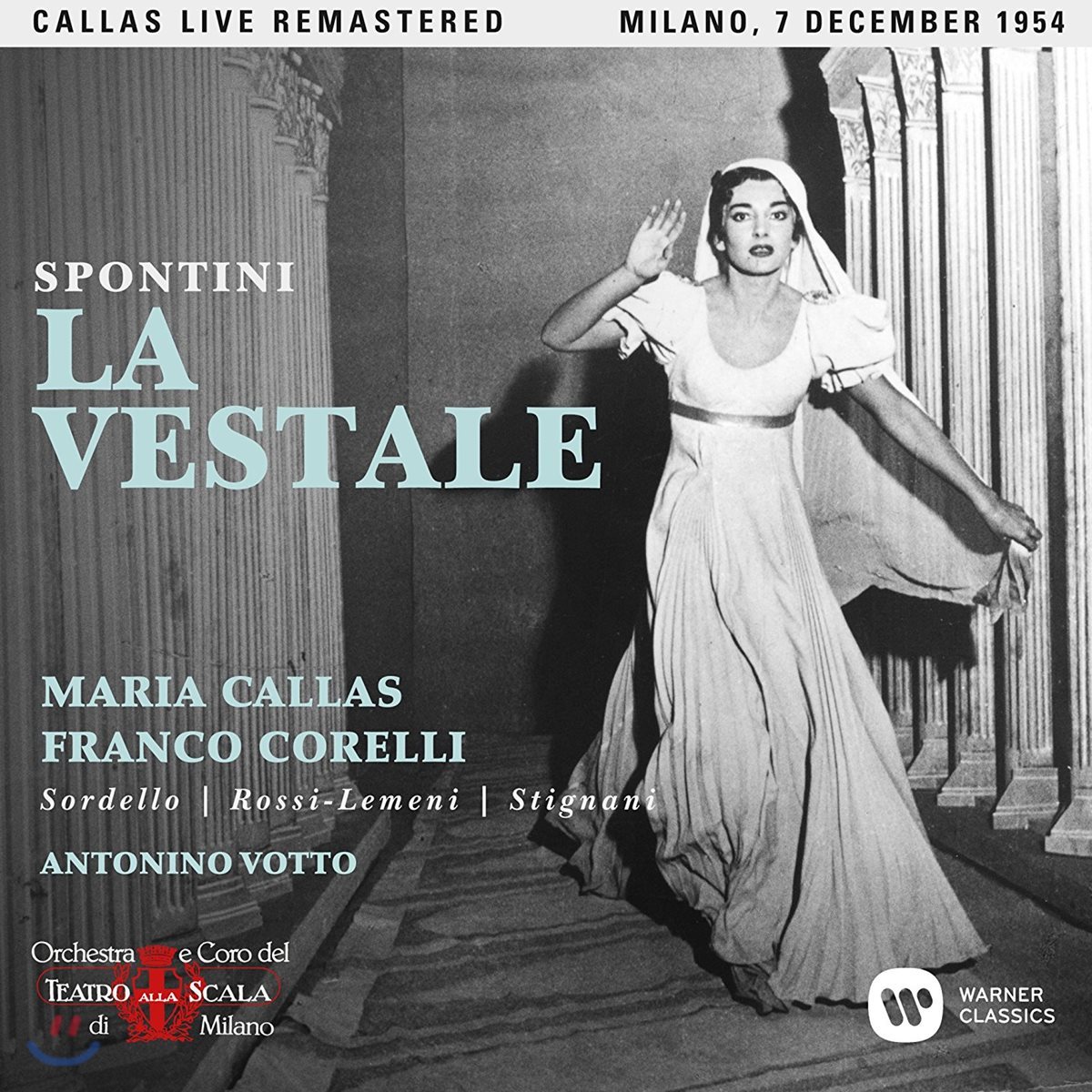 Maria Callas / Franco Corelli 스폰티니: 베스타의 여사제 - 마리아 칼라스, 프랑코 코렐리 / 1954년 밀라노 라 스칼라 실황 (Gasparo Spontini: La Vestale)