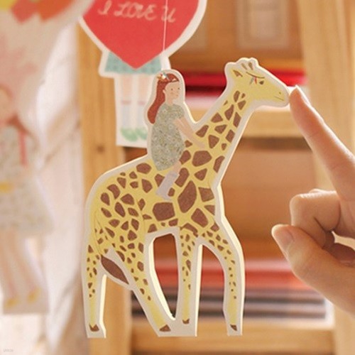 [Ǹ] Flyaway mobile card giraffe 