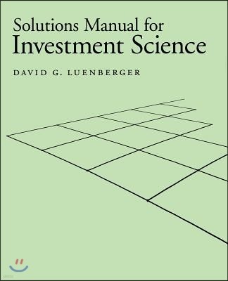 Investment Science Solutions Manual