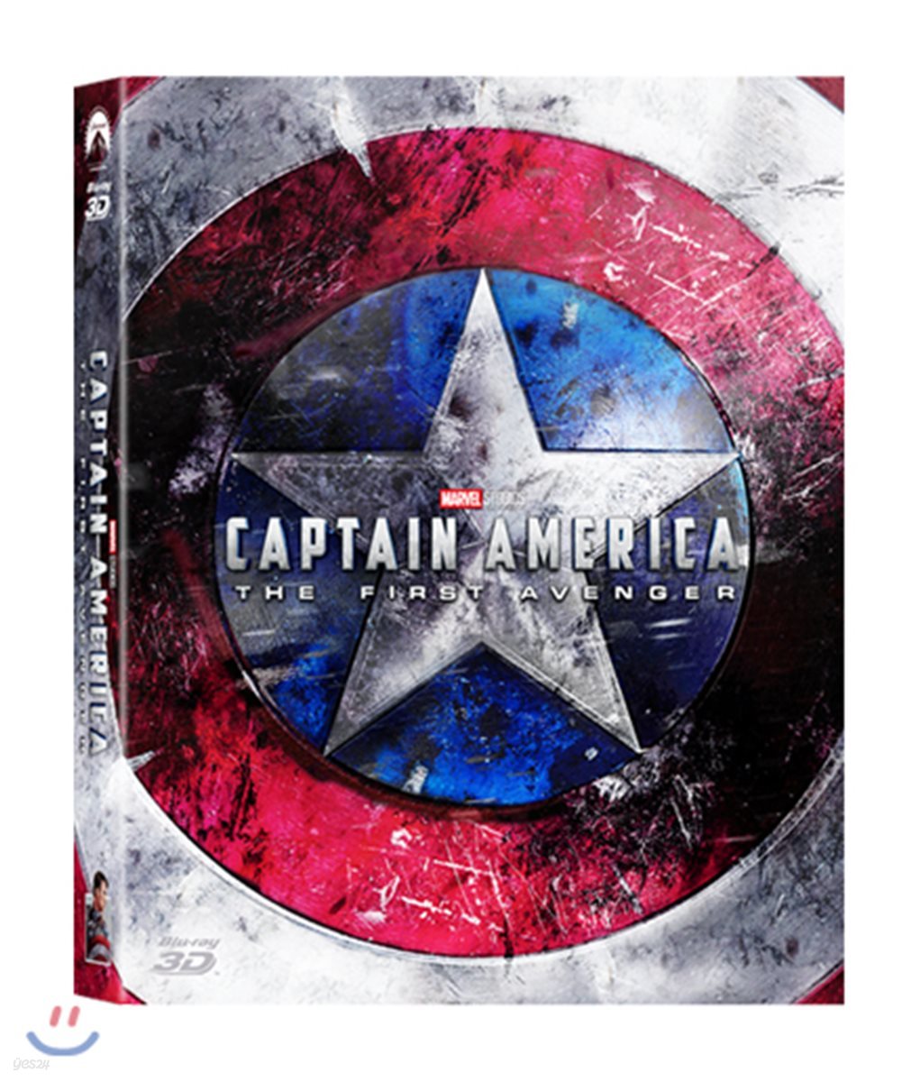 캡틴 아메리카: 퍼스트 어벤져 (2Disc 3D+2D 풀슬립 A1 스틸북 한정판) : 블루레이