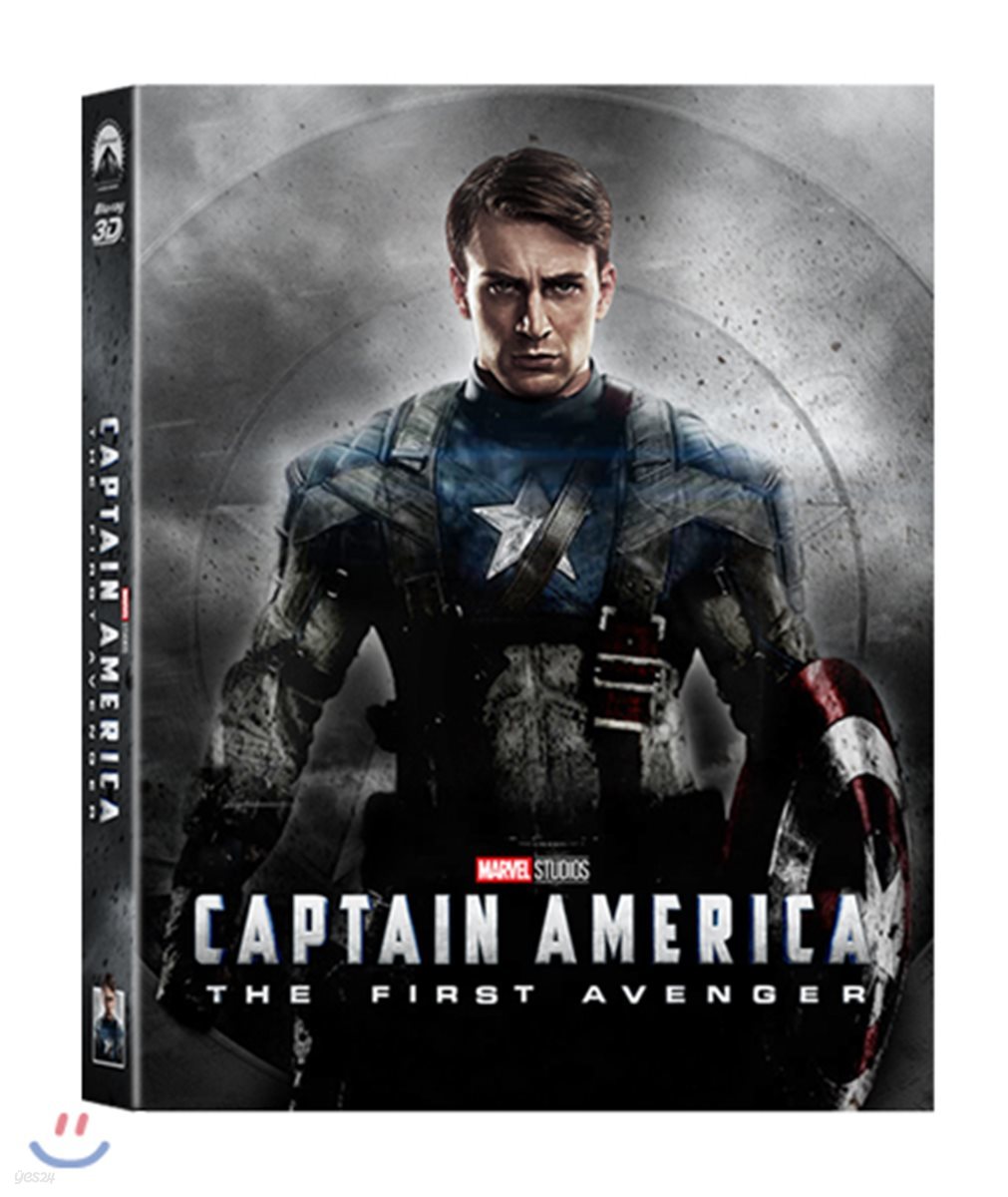 캡틴 아메리카: 퍼스트 어벤져 (2Disc 3D+2D 렌티큘러 슬립케이스 스틸북 한정판) : 블루레이
