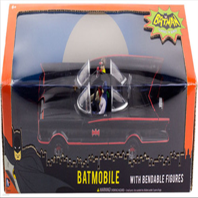 Nj Croce - (ũü)1966 Batmobile W Batman & Robin Mini Bendable Figs