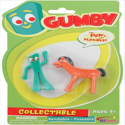 Nj Croce - (엔제이크로체)Gumby And Pokey Mini Bendable Pair (검비)(포키)
