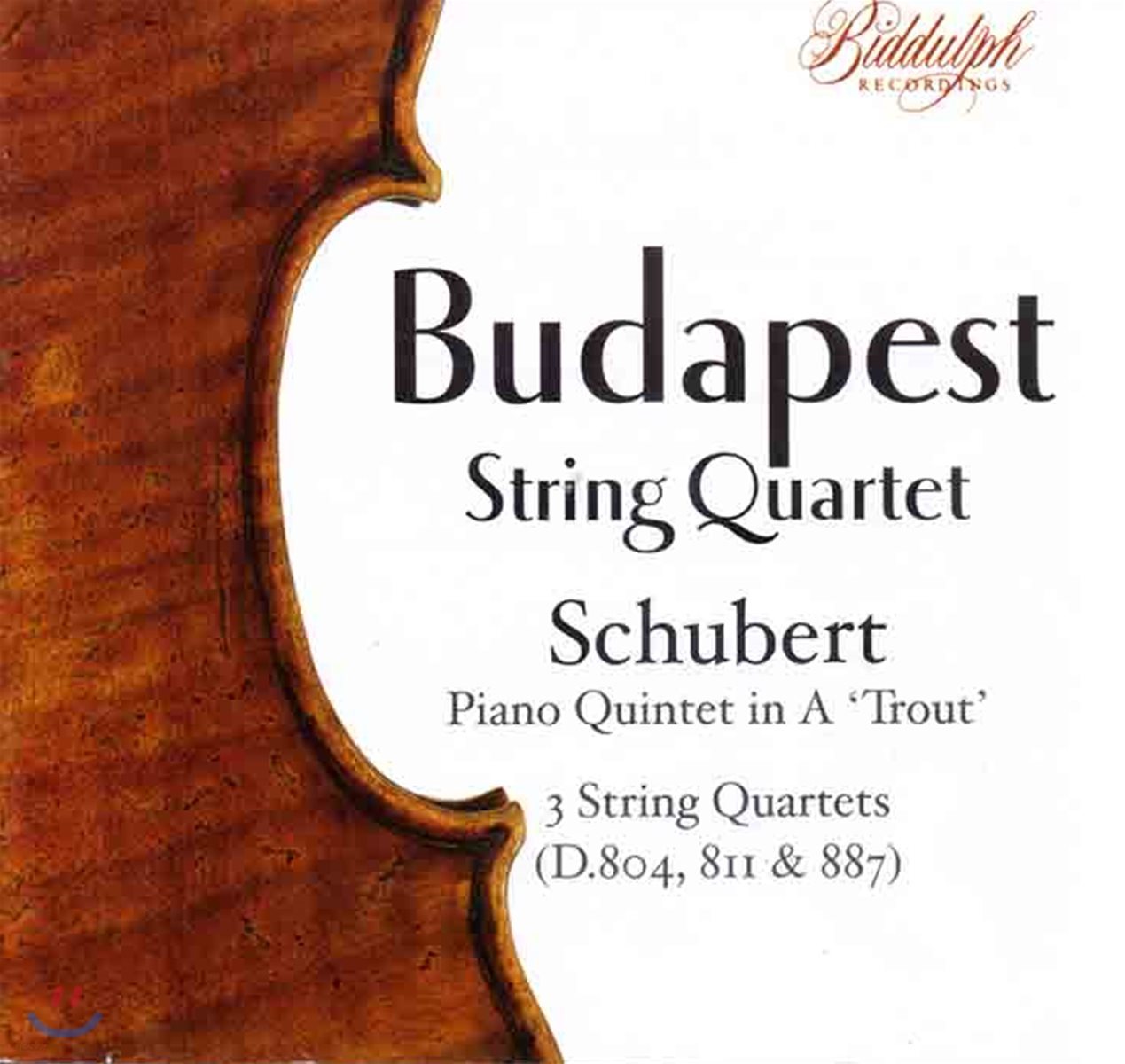 Budapest String Quartet 부다페스트 현악 사중주단이 연주하는 슈베르트: 피아노 오중주 &#39;송어&#39;, 사중주 13-15번 (Schubert: Piano Quintet &#39;Trout&#39; D.667, String Quartets D.804, 811 &amp; 887)