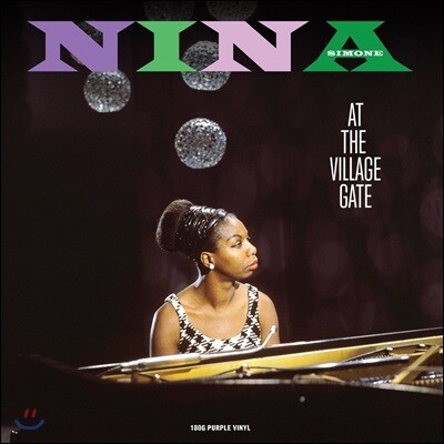 Nina Simone,Al Schackman,Chris White,Bobby Hamilton — Nina Simone (니나 시몬) - At The Village Gate (1961년 뉴욕 빌리지 게이트 라이브) 앨범 커버