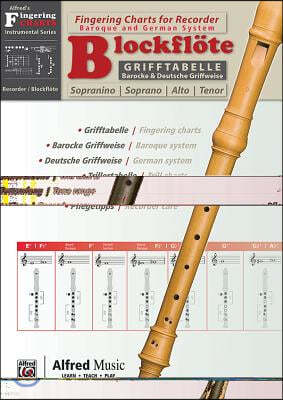 Grifftabelle Für Blockflöte [Fingering Charts for Recorder]: German / English Language Edition