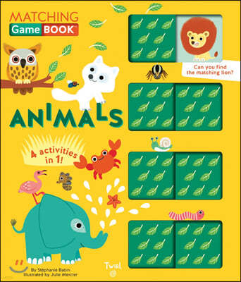 Animals Matching Game Book: 4 Activities in 1!