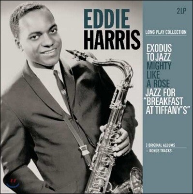Eddie Harris,Donald Garrett,Bill Yancey,Harold Jones,Joe Diorio,Willie Pickens — Eddie Harris (에디 해리스) - Exodus To Jazz / Mighty Like a Rose / Jazz For Breakfast At Tiffany's 앨범 커버