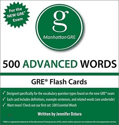 500 Advanced Words : GRE Vocabulary Flash Cards