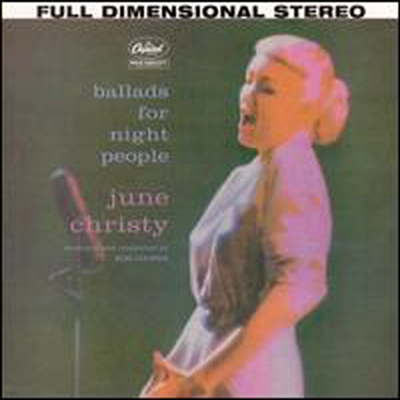 June Christy - Ballads for Night People (Bonus Tracks)(Remastered)(CD)