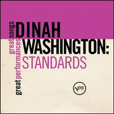 Dinah Washington - Standards: Great Songs/Great Performances (CD)